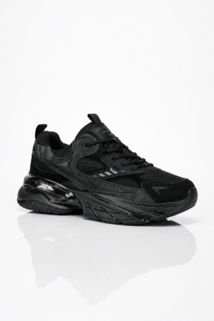 Xieshen Sport Black Chunky Air-Cushion Sneakers