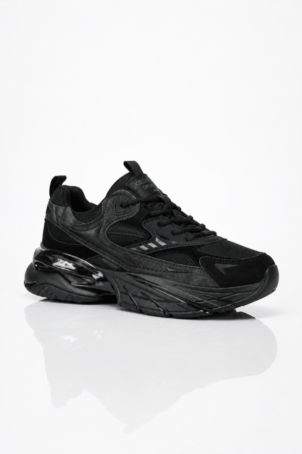 Xieshen Sport Black Chunky Air-Cushion Sneakers