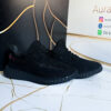 ShadowFlex Black Knit Sneakers